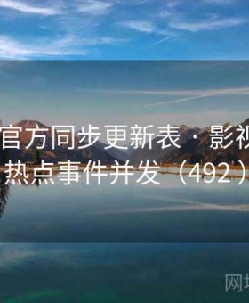 茶杯狐 官方同步更新表 · 影视资讯与热点事件并发（492 ）
