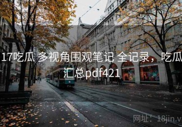 17吃瓜 多视角围观笔记 全记录，吃瓜汇总pdf421