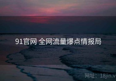 91官网 全网流量爆点情报局