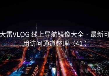 大雷VLOG 线上导航镜像大全 · 最新可用访问通道整理（41 ）